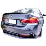BMW 4 Serisi F32 - F33  -F36 (2012- 2018) M-Performance Sol Çift Çıkışlı Difuzör (Plastik)