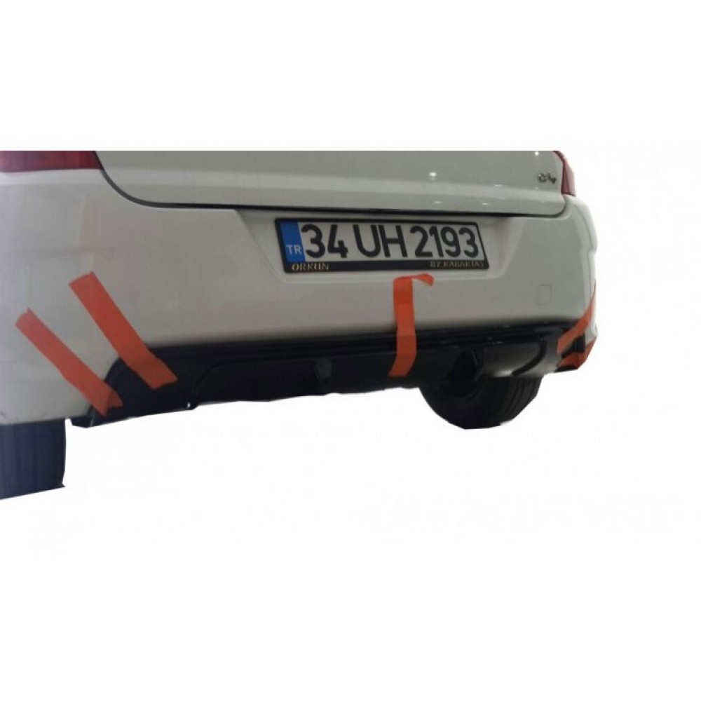 Citroen C4 Serisi (2011 - 2016) Arka Tampon Difüzör (Plastik)