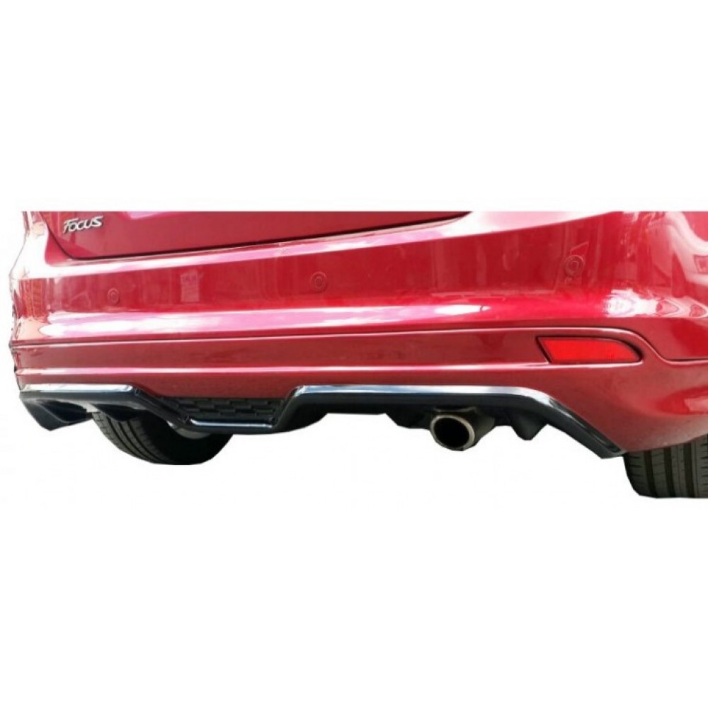 Ford Focus 3 Serisi (2012 - 2014) HB Arka Tampon Difüzörü (Plastik)