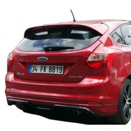 Ford Focus 3 Serisi (2012 - 2014) HB Arka Tampon Difüzörü (Plastik)