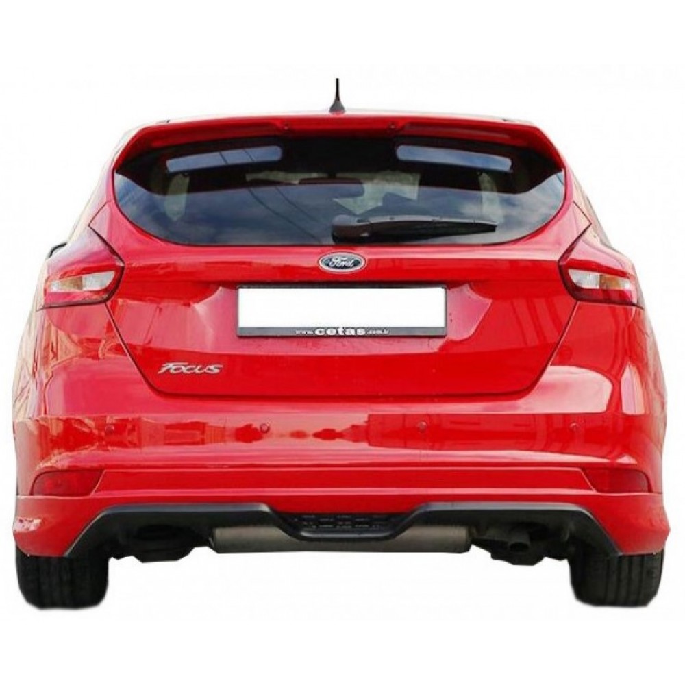 Ford Focus 3 Serisi (2015 - 2018) HB Makyajlı Kasa Arka Tampon Difüzörü (Plastik)