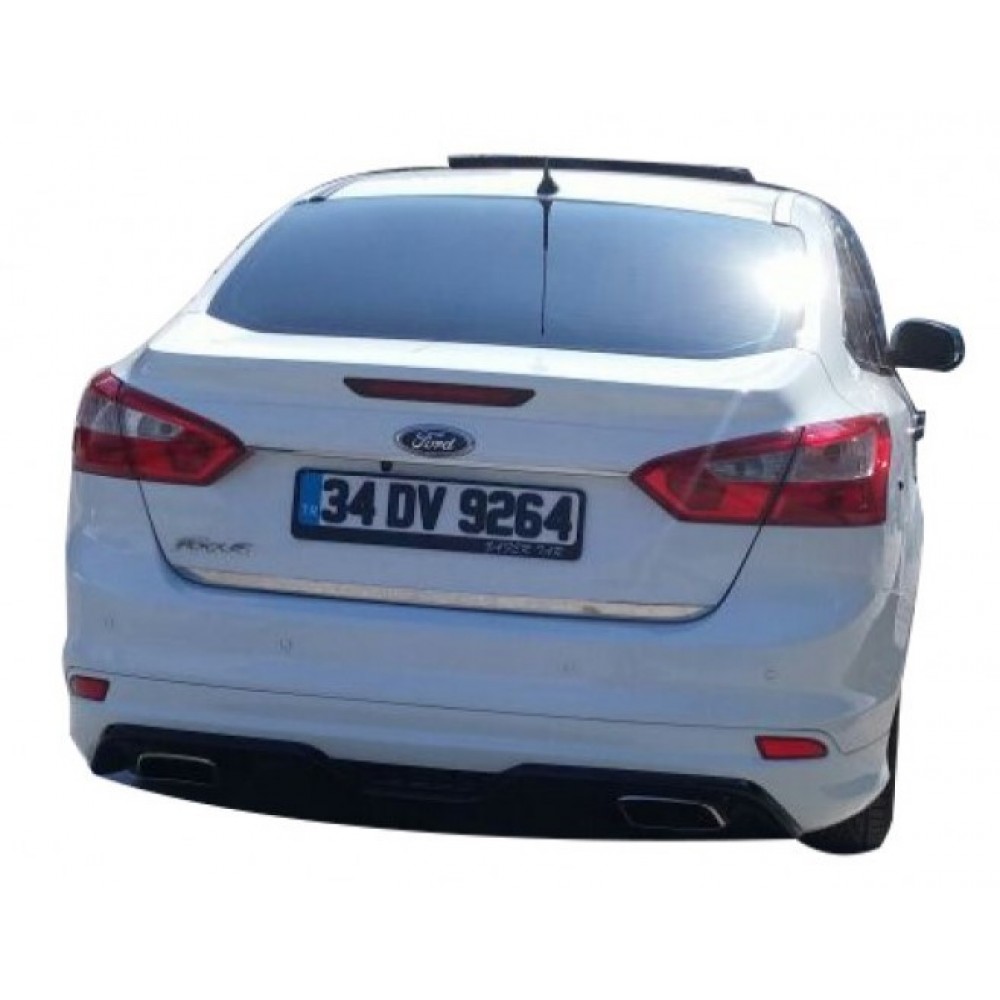 Ford Focus 3 Serisi (2012 - 2015) Sedan Kasa Arka Tampon Eki (Plastik)