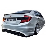 Honda Civic FB7 Serisi (2012 - 2015) Custom Model Arka Tampon Eki (Plastik)