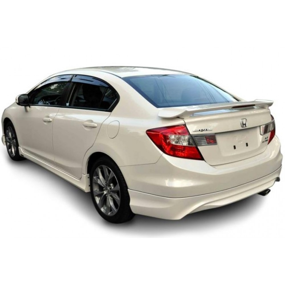 Honda Civic FB7 Serisi (2012 - 2015) Modulo Black Edition Arka Tampon Eki (Plastik)