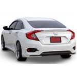 Honda Civic FC5 Serisi (2015 - 2018) Turbo Model Arka Tampon Eki (Plastik)