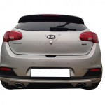 Kia Ceed Serisi (2013 - 2016) Arka Tampon Eki - Difüzör (Plastik)