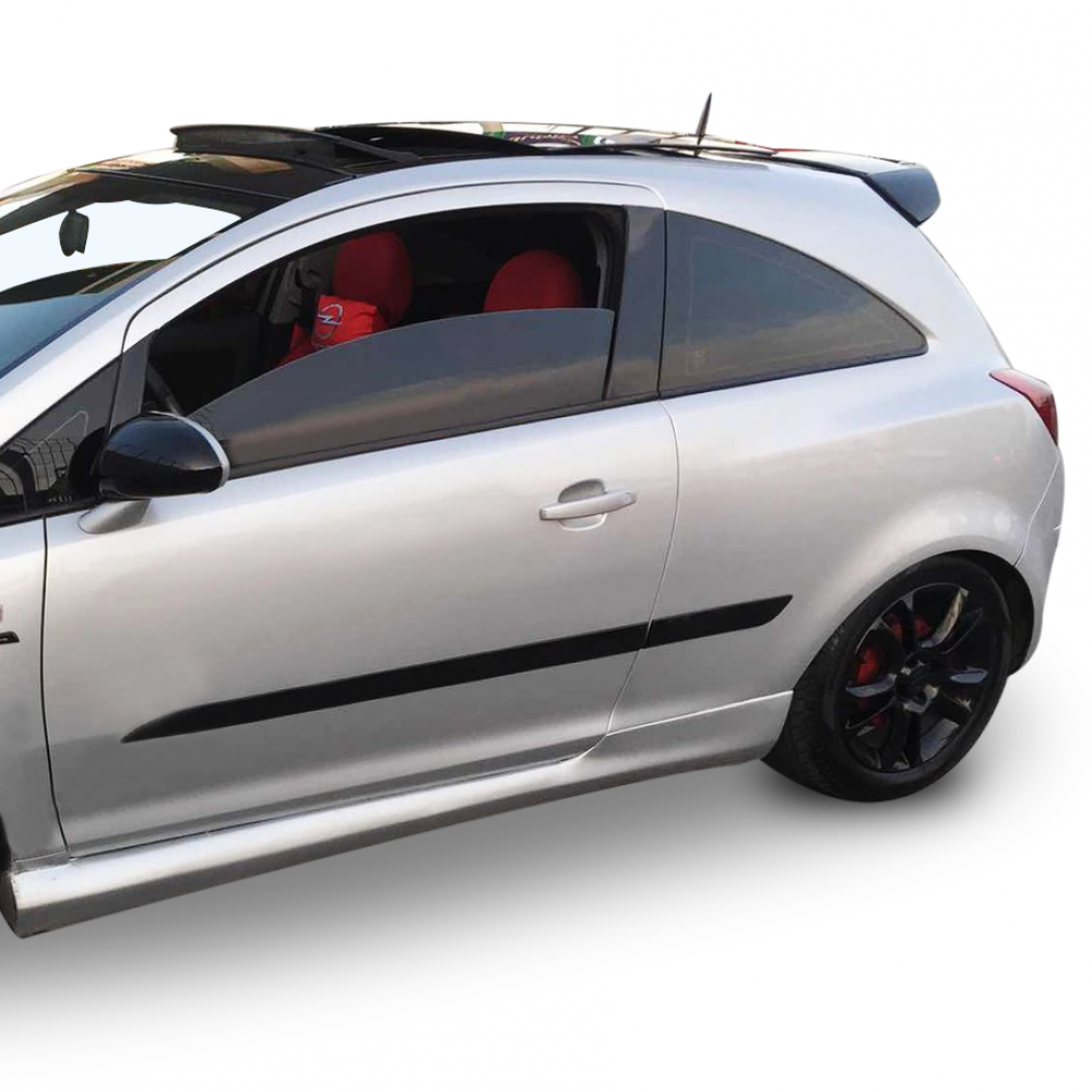 Opel Corsa D (2007-2015) OPC 2 kapılı (Coupe) Yan Marşpiyel Seti (Plastik) Opel Corsa D (2007-2015) OPC 2 kapılı (Coupe) Yan Marşpiyel Seti (Plastik)