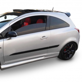 Opel Corsa D (2007-2015) OPC 2 kapılı (Coupe) Yan Marşpiyel Seti (Plastik) Opel Corsa D (2007-2015) OPC 2 kapılı (Coupe) Yan Marşpiyel Seti (Plastik)