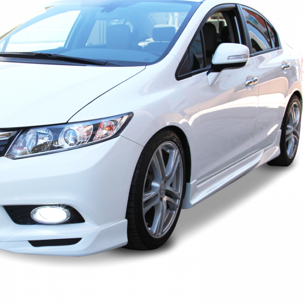 Honda Civic Serisi FB7 (2012-2016) Custom Model Yan Marşpiyel Seti (Plastik)